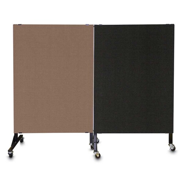 Enclosed Corkboard, 1 Door, 72"x48", 4" Fra